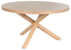 Tavolo da Pranzo Home ESPRIT Naturale Legno Caucciù 137 x 137 x 75 cm