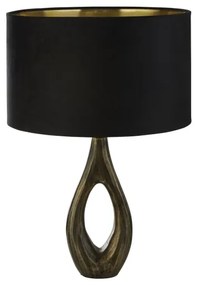 Searchlight EU86531BK - Lampada da tavolo BUCKLOW 1xE27/40W/230V ottone