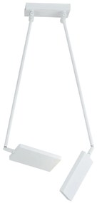 Lampadario Plafoniera Led Book Moderno Colore Bianco 2 x 17W Dim  25 x 85 x 16 cm