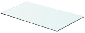 Mensole in vetro trasparente 2 pz 60x30 cm