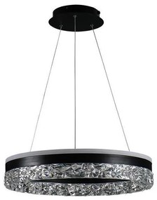 Lampadario a sospensione con filo LED dimmerabile LED/80W/230V 3000-6500K nero + telecomando