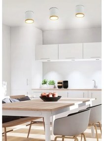 Plafoniera LED TUBA LED/5W/230V bianco/beige