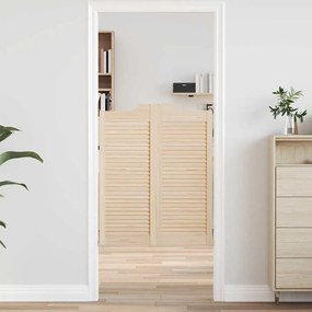 Porte A Battente 2-paio Design A Lamelle 100x80cm Legno Di Pino /