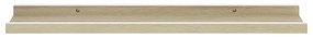 Mensole da parete 2 pz bianco e rovere sonoma 60x9x3 cm