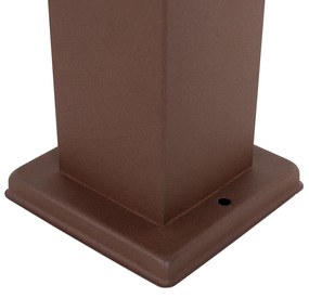 Lampada da esterno marrone ruggine 80 cm con presa IP44 - Malios