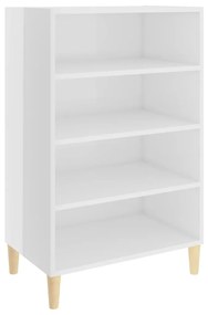 Credenza bianco lucido 57x35x90 cm in truciolato