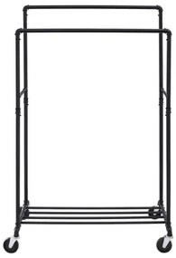 Appendiabiti da terra mobile LINEA, nero