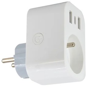 Immax NEO 07799L - Multipresa intelligente 16A/230V + 2xUSB+1xUSB C Tuya