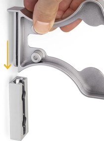 Porta Scarpe Self per Interno Armadio Imballo 1 Pezzo Verniciato Alluminio Acciaio e Emuca...