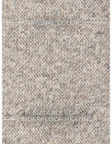 Passatoia grigia/color crema lavabile 80x240 cm Rocco Dark Cream – Elle Decoration