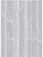 Cole & Son Carta da parati Woods Icons - Grey/ White