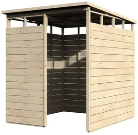 Casetta da giardino DECOR ET JARDIN Multifunzione in legno naturale con porta prodotto senza porta, superficie interna 2.95 m² e spessore parete 12 mm