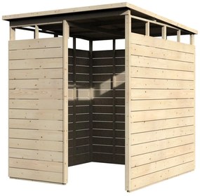 Casetta porta attrezzi DECOR ET JARDIN in legno Multifunzione senza porta, superficie totale 8 m² e spessore parete 12 mm