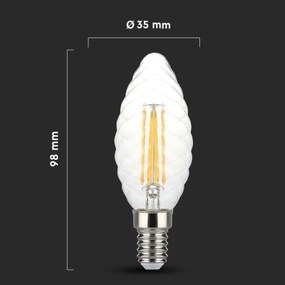 Lampadina LED dimmerabile FILAMENT E14/4W/230V 3000K