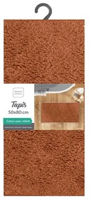 Tappetino per il bagno color terracotta 50x80 cm Mael – douceur d'intérieur
