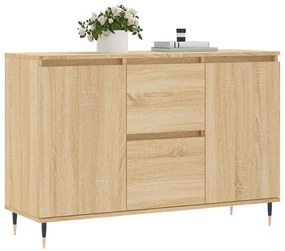 Credenza rovere sonoma 104x35x70 cm in legno multistrato