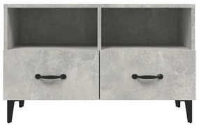 Mobile per TV Grigio Cemento 80x36x50 cm Legno Multistrato