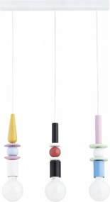 Lampadario a cavo LUMIO 3xE27/15W/230V multicolore