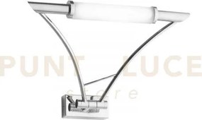 Applique a parete et cromo 1 luce attacco r7s 29,5x24x24cm in metal...