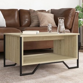 Tavolino Da Salotto Rovere Sonoma 75x51x40 Cm Legno Multistrato /