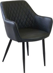 SANDY - poltrona imbottita per sala da pranzo in ecopelle