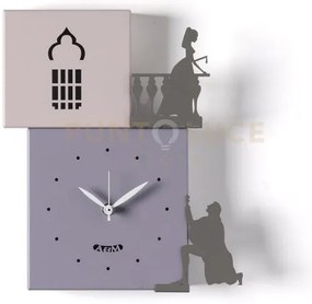 Orologio da parete di design romeo e giulietta glicine/gelso/fango/...