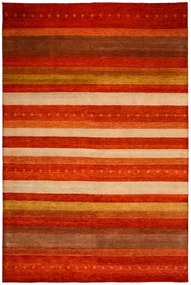 Loribaft Tappeto 300x200 Rosso (Indian) Annodato A Mano