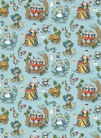 Sanderson Tapete Alice in Wonderland - Puddle Blue