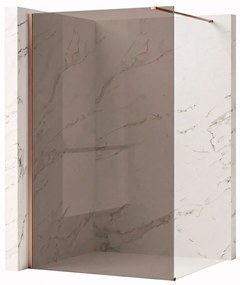 Parete doccia Rea Flexi Brown / Brush Copper 100