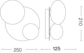 Ideal Lux - Plafoniera LED NINFEA 2xG9/3W/230V bianco