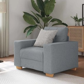 Poltrona Grigio Chiaro 60 Cm İn Tessuto /