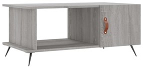 Tavolino da salotto grigio sonoma 90x50x40 cm legno multistrato