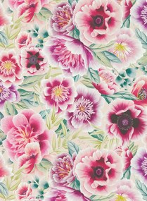 Harlequin Carta da parati Marsha - Powder Blue/ Peony/ Magenta