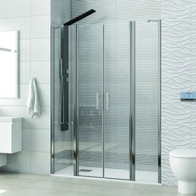 Kamalu - Box doccia nicchia 155 cm con 2 battenti | KPX7000