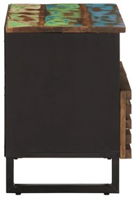 Mobile porta tv 70x34x46 cm in legno massello di acacia