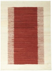 Kilim Tappeto 210 x 150 Rosso (Iran) Tessuto A Mano