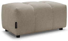 Poggiapiedi beige con rivestimento in ciniglia Roxelane – Bobochic Paris