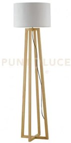 Piantana berry legno naturale 1 luce attacco e27 35x165cm con paral...