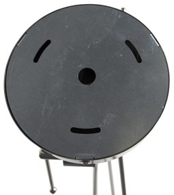 Lampada a sospensione in acciaio con paralumi in lino neri 35 cm 2 luci - Blitz