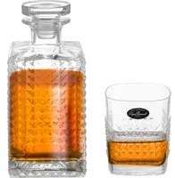 Set 4 bicchieri whisky con bottiglia Mixology Accademia Luigi Bormioli