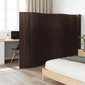 Divisorio ambienti marrone scuro 165x800 cm in bambù