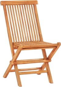 Set da Bistrot 3 pz con Cuscini Verdi in Legno Massello di Teak