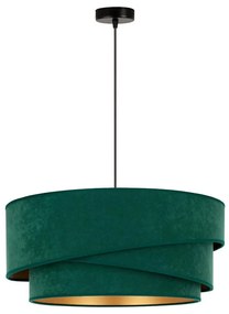 Duolla - Lampadario a sospensione con filo KOBO 1xE27/15W/230V diametro 45 cm verde/oro