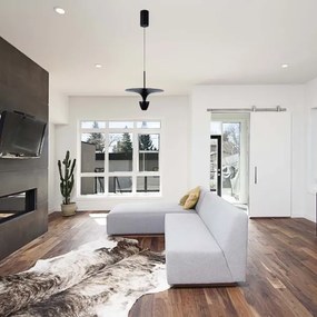 Lampadario LED a sospensione con filo LED/9W/230V 3000K nero