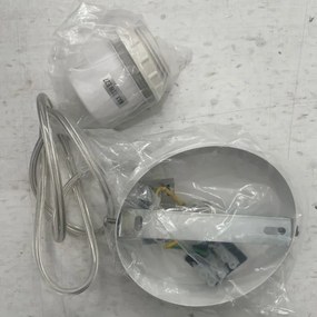 ONLI - Lampadario a sospensione con filo RICKY 1xE27/15W/230V diametro 40 cm bianco