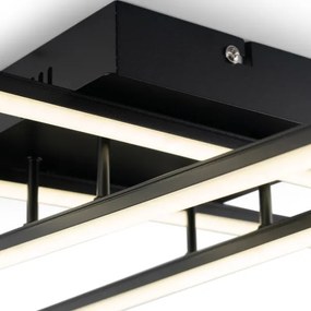 Brilagi - Plafoniera a LED STRIPES LED/37W/230V nera