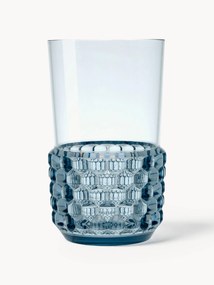 Bicchieri acqua con motivo strutturato Jellies 4 pz