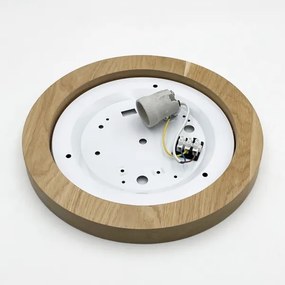 Brilagi - LED Plafoniera BELLADONNA 1xE27/15W/230V diametro 30 cm bianco/quercia