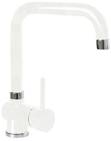 Rubinetto da cucina fisso a u Aquatime bianco verniciato SCHOCK