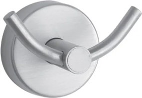 Kamalu - Appendino doppio gancio design curvo in acciaio inox finitura satinata | Monde-S